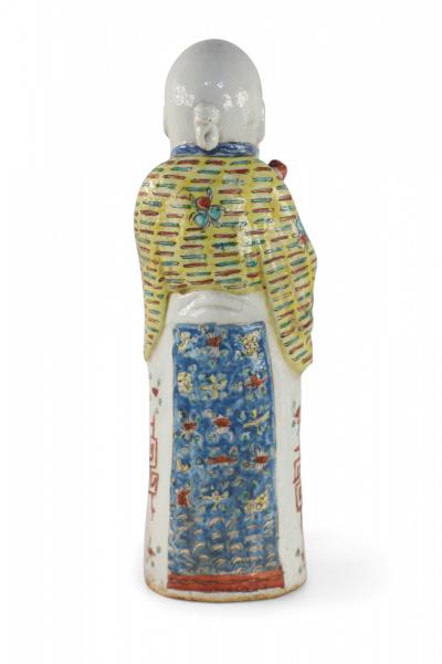 Chinese Taoist Han Elder Man Longevity God Porcelain Figurine