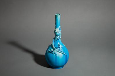 Chinese Turquoise Glazed Porcelain Bottle Vase