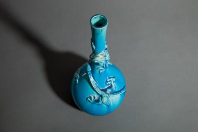 Chinese Turquoise Glazed Porcelain Bottle Vase