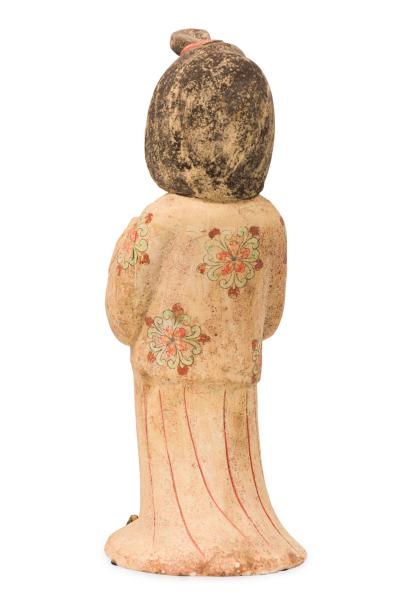 Chinese Unglazed Ceramic Kwanyin Figure