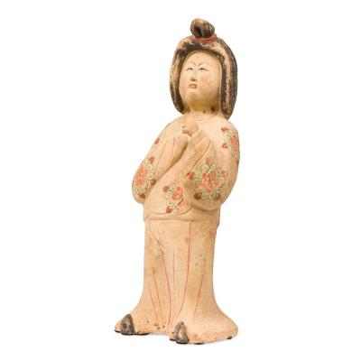 Chinese Unglazed Ceramic Kwanyin Figure