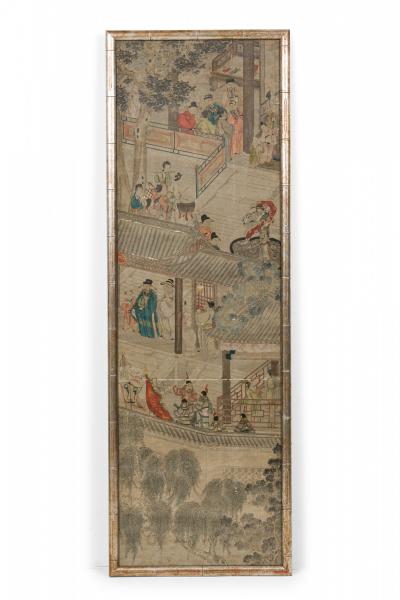 Chinese Watercolor Landscape Panels