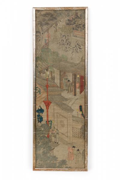Chinese Watercolor Landscape Panels