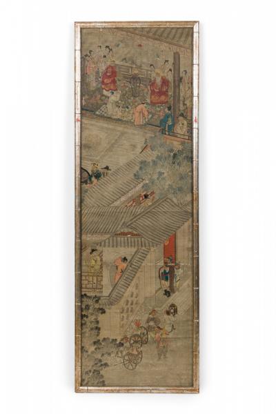 Chinese Watercolor Landscape Panels