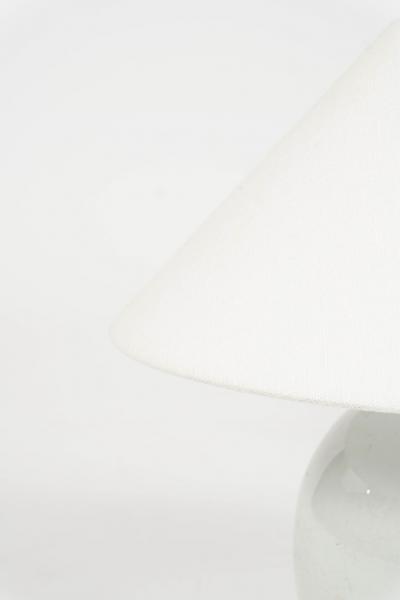 Chinese White Ginger Jar Lamp