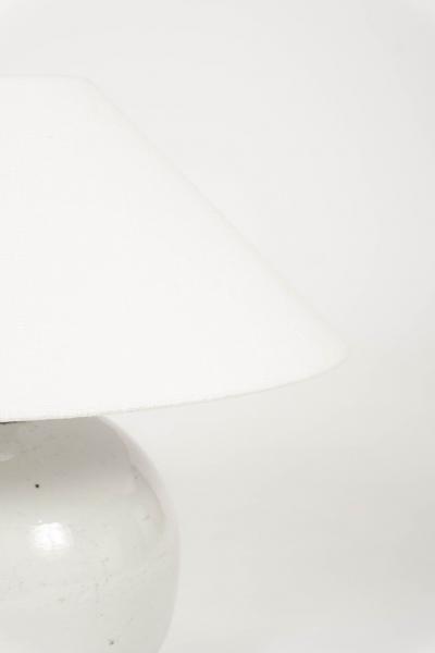 Chinese White Ginger Jar Lamp