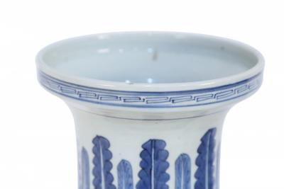 Chinese White and Blue Multi Pattern Porcelain Urn
