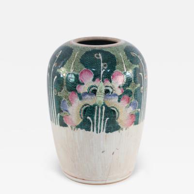 Chinese White and Green Vegetal Winter Melon Porcelain Vase