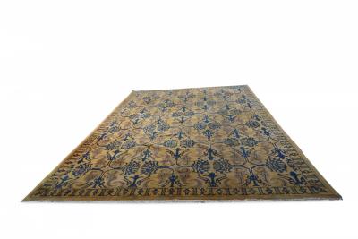 Chinese Yellow and Blue Carpet