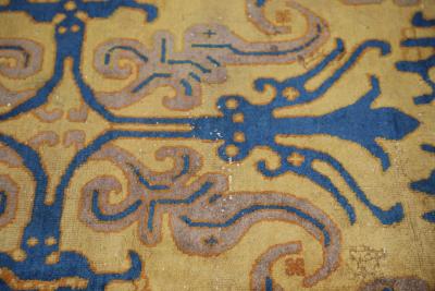 Chinese Yellow and Blue Carpet
