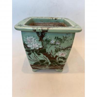 Chinese celadon square jardiniere
