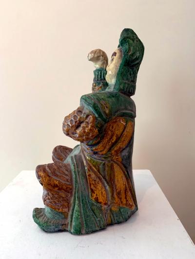 Chinese ceramic Glazed Guardian Ming Dynasty