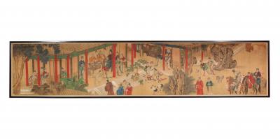 Chinese court painting on silk