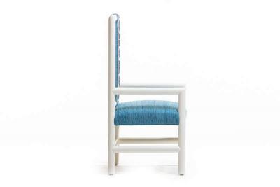 Chinoiserie Blue and White High Back Chair from the Miami Viceroy