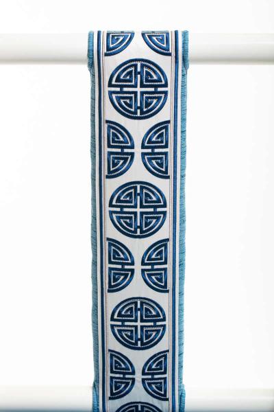 Chinoiserie Blue and White High Back Chair from the Miami Viceroy