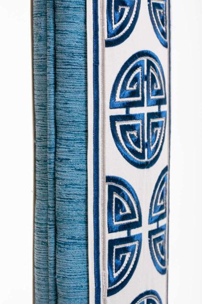 Chinoiserie Blue and White High Back Chair from the Miami Viceroy