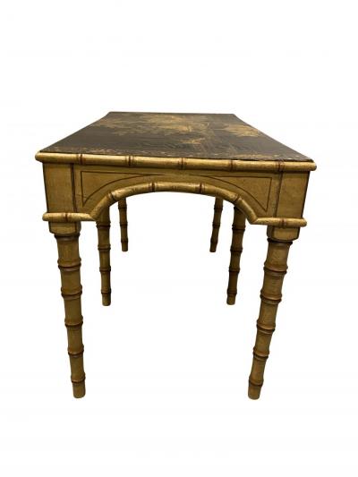 Chinoiserie and Faux Bamboo Coffee Table