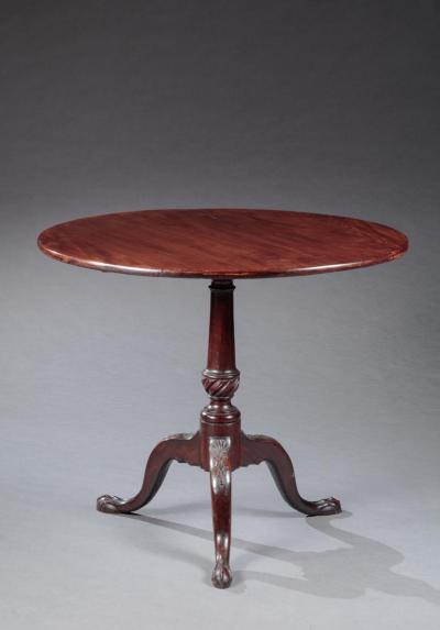 Chippendale Carved Tilt Top Tea Table
