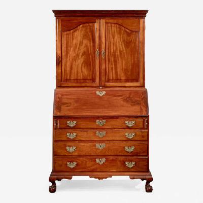 Chippendale Flat Top Secretary with Ball and Claw Feet