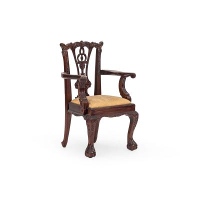 Chippendale Mahogany Childs Arm Chair
