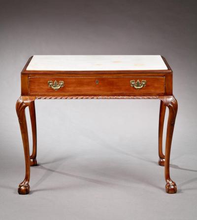 Chippendale Marble Top Mixing Table