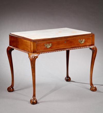 Chippendale Marble Top Mixing Table