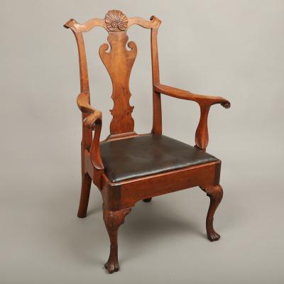 Chippendale Open Armchair