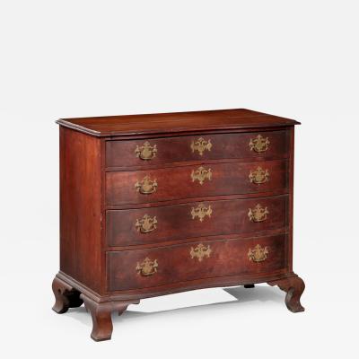 Chippendale Oxbow Chest with Blocked Ends