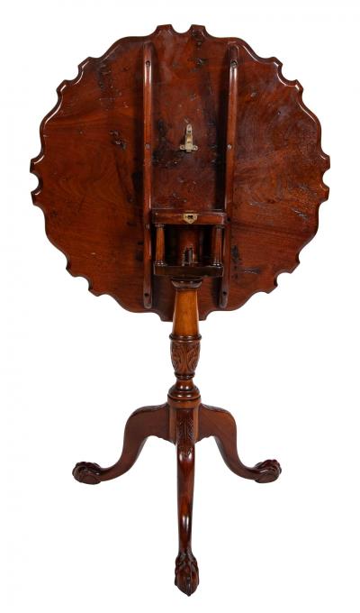 Chippendale Pie Crust Tilt Top Table