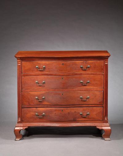 Chippendale Serpentine Front Chest of Drawers