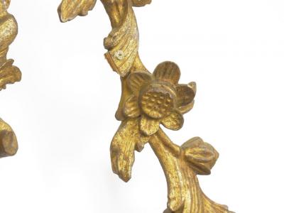 Chippendale Style Carved Giltwood Antique Pier Mirror 19th Century