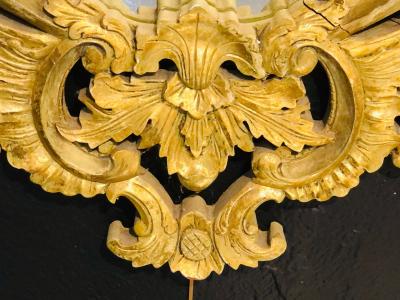 Chippendale Style Console Wall or over the Mantle Mirrors a Pair Italian