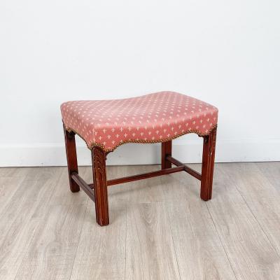 Chippendale Style Mahogany Stool England circa 1870