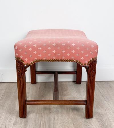 Chippendale Style Mahogany Stool England circa 1870