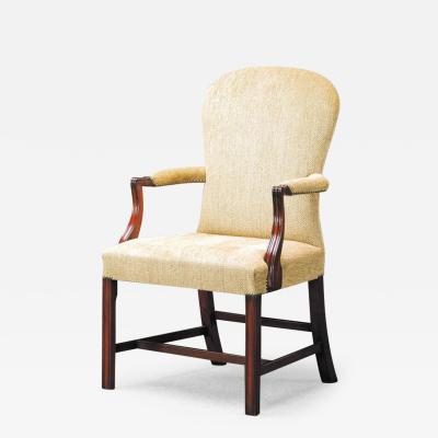 Chippendale Style Upholstered Armchair