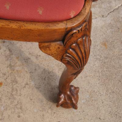 Chippendale Style Walnut Arm Chair