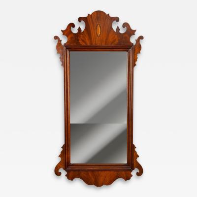 Chippendale Wall Mirror Mahogany Beveled Glass UK 20th c 