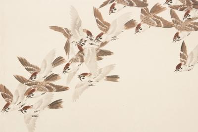 Chogetsu Thousand Birds 1920s 30s