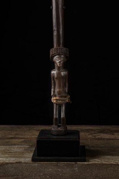 Chokwe Ceremonial Spear with sculptured figure at the base DRC