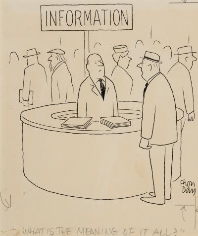 Chon Chauncey Addison Day What is the Meaning of it All New Yorker Cartoon