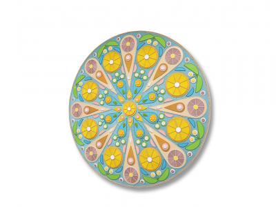 Chris Bogia Mandala Confectionary Sun Relief Wall Panel by Chris Bogia