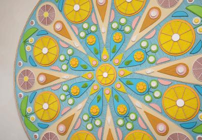 Chris Bogia Mandala Confectionary Sun Relief Wall Panel by Chris Bogia