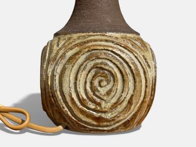 Chris Haslev Table Lamps Stoneware Denmark 1960s