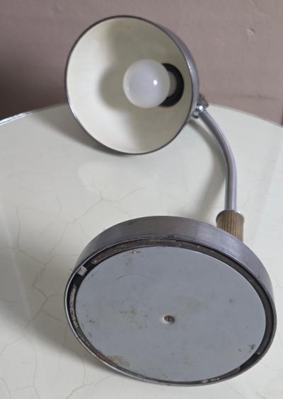 Christian Dell 1933 Pre War Bauhaus Kaiser Idell Natural Steel Model 6551 Desk Lamp Germany