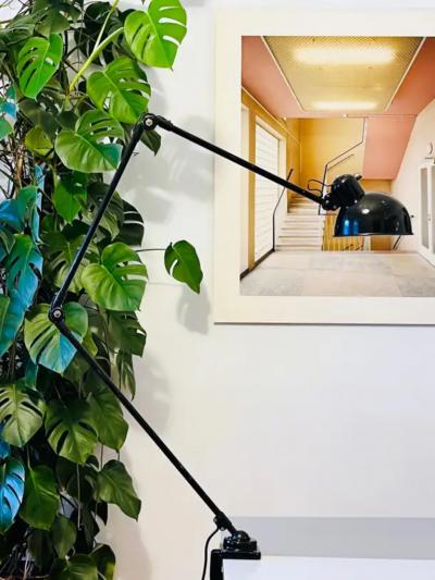 Christian Dell Christian Dell Bauhaus Industrial Table Clamp Wall Lamp Koranda Austria 1930s