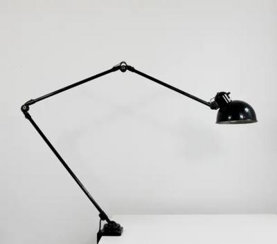 Christian Dell Christian Dell Bauhaus Industrial Table Clamp Wall Lamp Koranda Austria 1930s