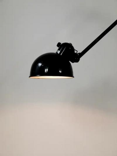 Christian Dell Christian Dell Bauhaus Industrial Table Clamp Wall Lamp Koranda Austria 1930s