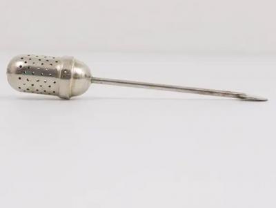 Christian Dell Christian Dell Bauhaus Silver Plated Tea Ball Diffuser Weimar Germany 1920s