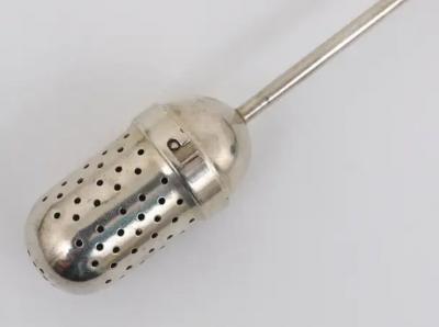 Christian Dell Christian Dell Bauhaus Silver Plated Tea Ball Diffuser Weimar Germany 1920s