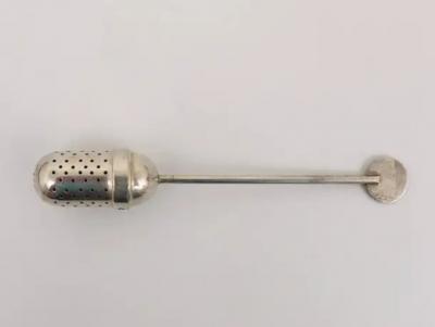 Christian Dell Christian Dell Bauhaus Silver Plated Tea Ball Diffuser Weimar Germany 1920s